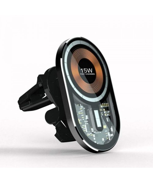 "See Through Me" MagSafe 15W Magnetic Car Wireless Charger "See Through Me" MagSafe 15W Magnetic Car Wireless Charger