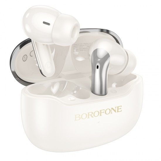 Borofone FQ1 Plus Shine In-ear Bluetooth Handsfree Ακουστικά με Θήκη Φόρτισης Λευκά Borofone FQ1 Plus Shine In-ear Bluetooth Handsfree Ακουστικά με Θήκη Φόρτισης Λευκά