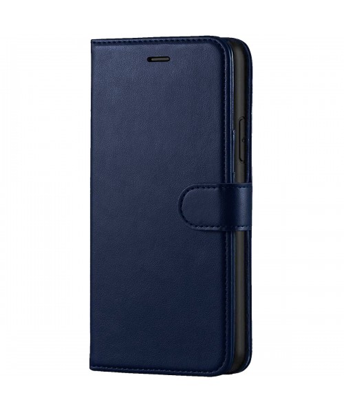 Δερμάτινη θήκη Flip Slim Book Wallet για Apple iPhone 17 Air Σκο΄ύρο Μπλέ Δερμάτινη θήκη Flip Slim Book Wallet για Apple iPhone 17 Air Σκο΄ύρο Μπλέ