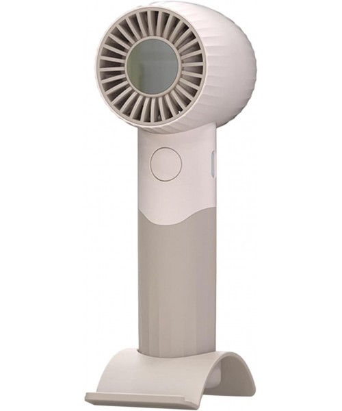 Μίνι φορητός ανεμιστήρας, επαναφορτιζόμενος με στροβίλο USB με βάση τηλεφώνου -Μπέζ Μίνι φορητός ανεμιστήρας, επαναφορτιζόμενος με στροβίλο USB με βάση τηλεφώνου -Μπέζ