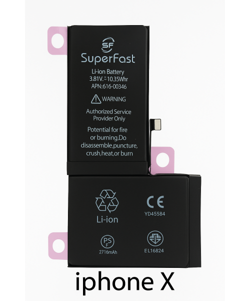 OEM Μπαταρία SuperFast για iPhone X (Li-ion 2716mAh)