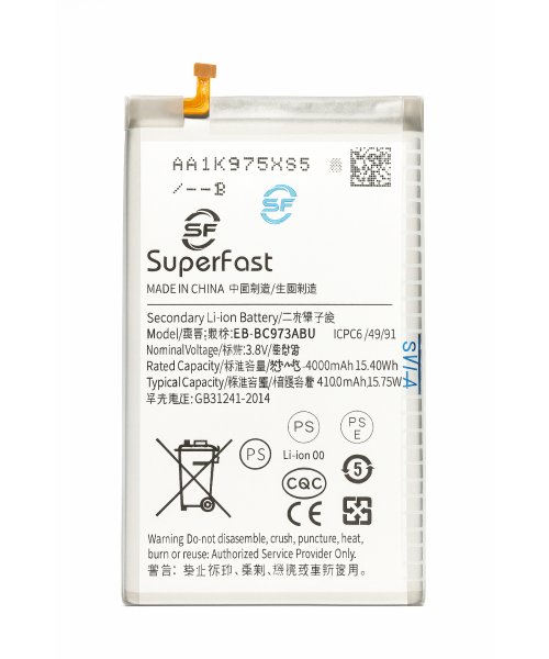 Μπαταρία SuperFast Συμβατή με Galaxy S10Plus EB-BG975ABU (4100mAh) – Ανταλλακτική Μπαταρία Υψηλής Απόδοσης