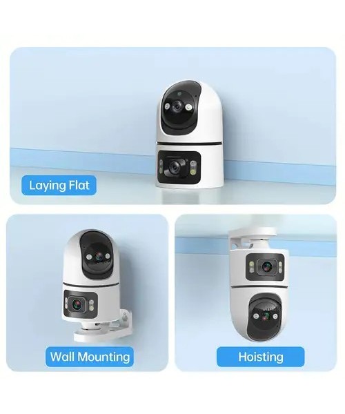 Έξυπνη Ασύρματη Κάμερα Ασφαλείας WiFi – 360° Περιστροφή, Full HD, Νυχτερινή Όραση, Ανίχνευση Κίνησης, Εγκατάσταση σε Τοίχο ή Οροφή Έξυπνη Ασύρματη Κάμερα Ασφαλείας WiFi – 360° Περιστροφή, Full HD, Νυχτερινή Όραση, Ανίχνευση Κίνησης, Εγκατάσταση σε Τοίχο ή Οροφή