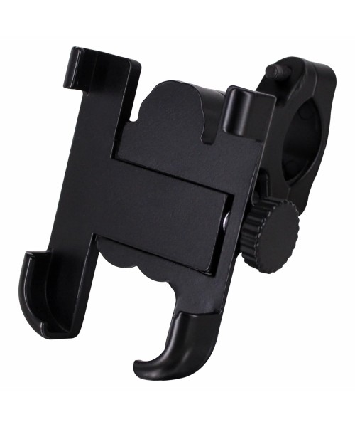 Βάση στήριξης κινητού μοτοσικλέτας και ποδηλάτου για το τιμόνι, από κράμα αλουμινίου με περιστροφή 360°- μαύρο