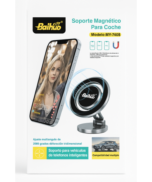 Baihuo MY-7408 – Μαγνητική Βάση Στήριξης Αυτοκινήτου για Κινητά Τηλέφωνα Baihuo MY-7408 – Μαγνητική Βάση Στήριξης Αυτοκινήτου για Κινητά Τηλέφωνα