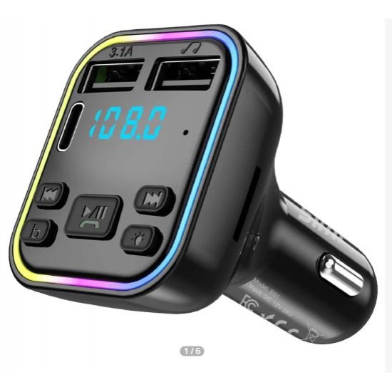 Mp3 Player Ασύρματος Πομπός FM Τύπου C USB C Γρήγορη Φόρτιση Διπλός Φορτιστής Αυτοκινήτου USB Handsfree Κιτ Αυτοκινήτου MP3 Player FM
