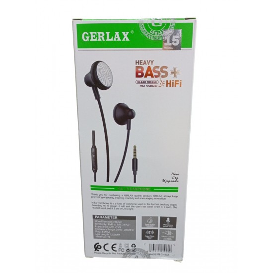 Gerlax Gen 15 headphone 3.5 jack