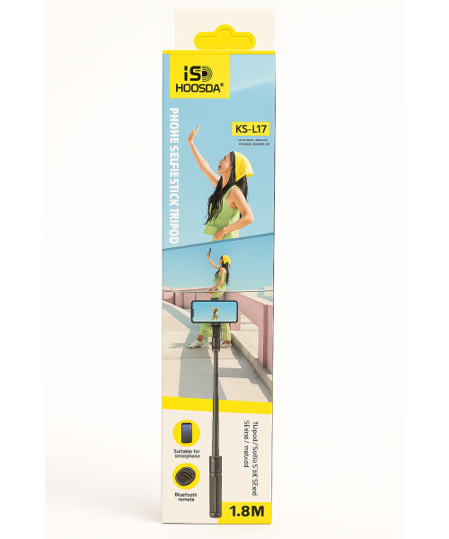 KOOSDA KS-L17 Selfie Stick Tripod με Bluetooth Remote – 1000mm KOOSDA KS-L17 Selfie Stick Tripod με Bluetooth Remote – 1000mm
