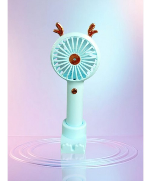 Ανεμιστηράκι Χειρός 6607 USB Επαναφορτιζόμενο - Μπλέ  Ανεμιστηράκι Χειρός 6607 USB Επαναφορτιζόμενο - Μπλέ