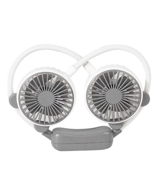 Φορητό Επαναφορτιζόμενο Ανεμιστηράκι MY -7460Λαιμού με αυτακία - Λευκό-Γκρι Φορητό Επαναφορτιζόμενο Ανεμιστηράκι MY -7460Λαιμού με αυτακία - Λευκό-Γκρι