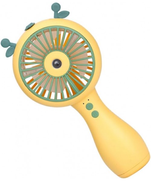 Φορητός Μίνι Ανεμιστήρας Ψεκασμού Νερού USB Επαναφορτιζόμενος Ψεκασμός Ψύξης 3  (Λευκό- Αυτιά Αρκούδας) -Κίτρινο Φορητός Μίνι Ανεμιστήρας Ψεκασμού Νερού USB Επαναφορτιζόμενος Ψεκασμός Ψύξης 3  (Λευκό- Αυτιά Αρκούδας) -Κίτρινο