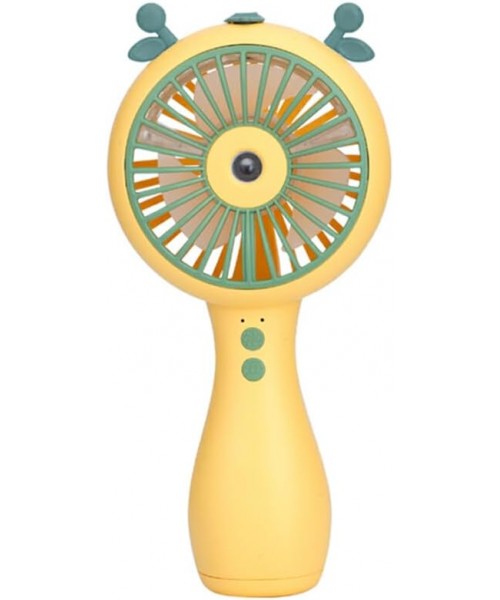 Φορητός Μίνι Ανεμιστήρας Ψεκασμού Νερού USB Επαναφορτιζόμενος Ψεκασμός Ψύξης 3  (Λευκό- Αυτιά Αρκούδας) -Κίτρινο Φορητός Μίνι Ανεμιστήρας Ψεκασμού Νερού USB Επαναφορτιζόμενος Ψεκασμός Ψύξης 3  (Λευκό- Αυτιά Αρκούδας) -Κίτρινο