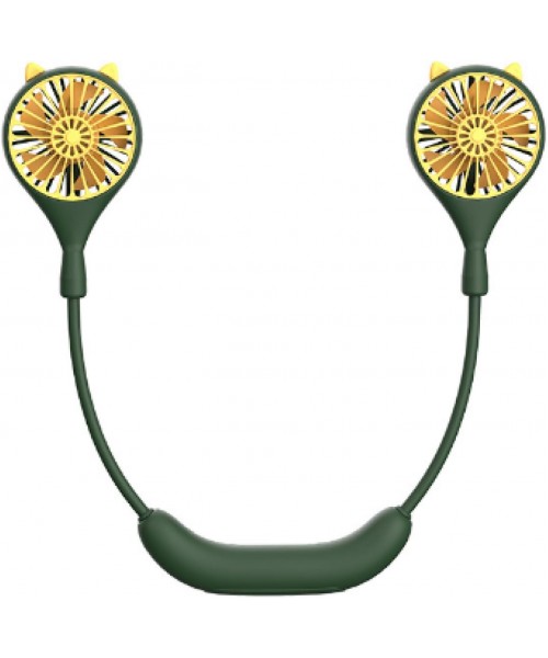Ανεμιστήρας λαιμού USB Επαναφορτιζόμενος Φορητός Αναδιπλούμενος -  Πράσινο Ανεμιστήρας λαιμού USB Επαναφορτιζόμενος Φορητός Αναδιπλούμενος -  Πράσινο