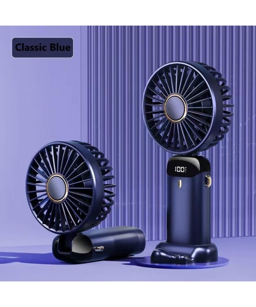 Φορητός ανεμιστήρας Baihuo USB 4200mAh/ με 5 ταχύτητες, πτυσσόμενος , χειροκίνητος ανεμιστήρας για γραφείο, ταξίδι - μπλέ Φορητός ανεμιστήρας Baihuo USB 4200mAh/ με 5 ταχύτητες, πτυσσόμενος , χειροκίνητος ανεμιστήρας για γραφείο, ταξίδι - μπλέ