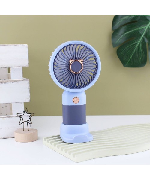 Ανεμιστήρας χειρός με επαναφορτιζόμενη μπαταρία με type c - Μπλέ