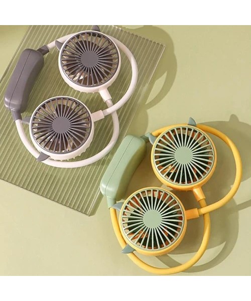 Φορητό Επαναφορτιζόμενο Ανεμιστηράκι MY -7460Λαιμού με αυτακία -πράσινο Φορητό Επαναφορτιζόμενο Ανεμιστηράκι MY -7460Λαιμού με αυτακία -πράσινο