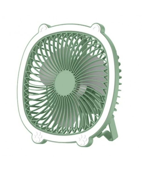 Αθόρυβος Φορητός Επιτραπέζιος Ανεμιστήρας 3 Ταχυτήτων και LED με led φώς - Πράσινο Αθόρυβος Φορητός Επιτραπέζιος Ανεμιστήρας 3 Ταχυτήτων και LED με led φώς - Πράσινο