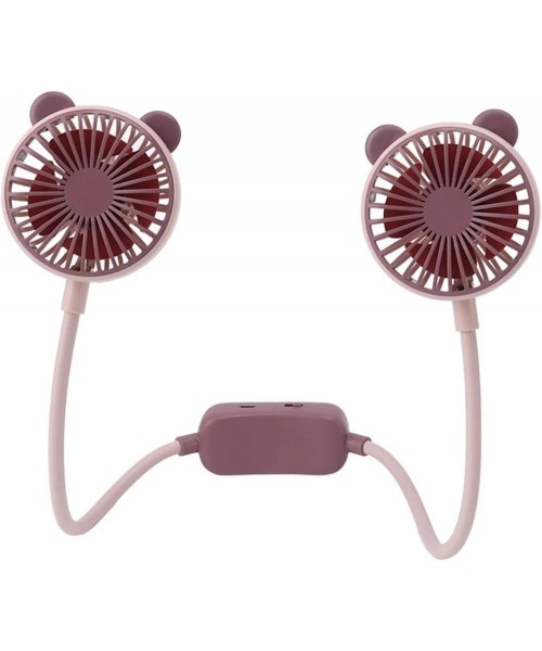 Φορητό Επαναφορτιζόμενο Ανεμιστηράκι MY -7460Λαιμού με αυτακία - Ρόζ