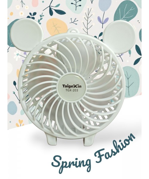 Taigexin TGX -203 Mini Fan Ανεμιστηράκι Χειρός Μπαταρίας Λευκό Taigexin TGX -203 Mini Fan Ανεμιστηράκι Χειρός Μπαταρίας Λευκό