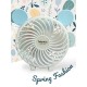 Taigexin TGX -203 Mini Fan Ανεμιστηράκι Χειρός Μπαταρίας -Γαλαζίο