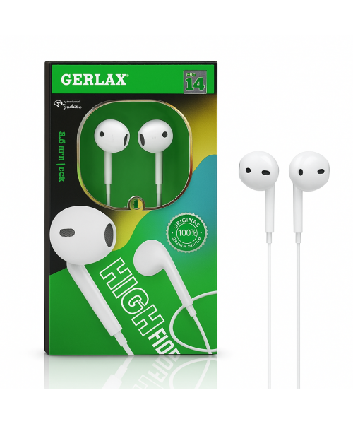 Gerlax Ge14 Headphone 3.5 Jack - Λεύκα Gerlax Ge14 Headphone 3.5 Jack - Λεύκα
