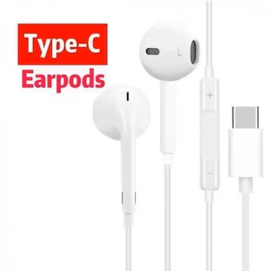 Ενσύρματα Ακουστικά USB-C με Μικρόφωνο – Λευκά Ενσύρματα Ακουστικά USB-C με Μικρόφωνο – Λευκά