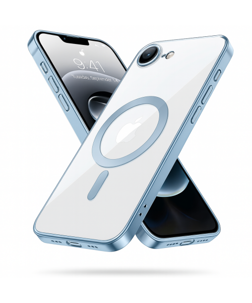 Θήκη Σιλικόνης για iphone 16e Electro Back Cover Με Magsafe -Γαλάζιο Θήκη Σιλικόνης για iphone 16e Electro Back Cover Με Magsafe -Γαλάζιο