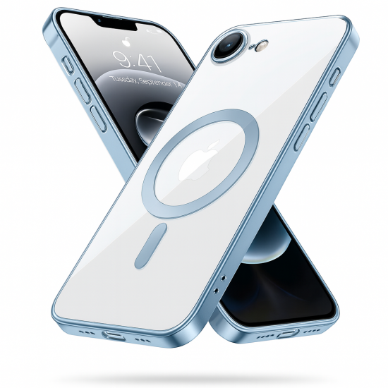 Θήκη Σιλικόνης για iphone 16e Electro Back Cover Με Magsafe -Γαλάζιο Θήκη Σιλικόνης για iphone 16e Electro Back Cover Με Magsafe -Γαλάζιο