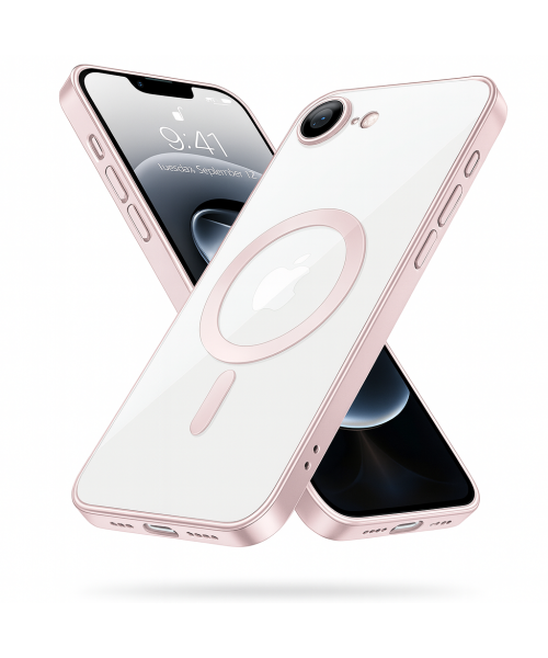 Θήκη Σιλικόνης για iphone 16e Electro Back Cover Με Magsafe -Ρόζ Θήκη Σιλικόνης για iphone 16e Electro Back Cover Με Magsafe -Ρόζ