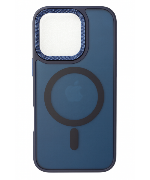 Θήκη Σιλικόνης με Υποδοχή MagSafe για iPhone 16 pro  Max – Μπλέ Χρώμα με Μεταλλική Ενίσχυση Κάμερας Θήκη Σιλικόνης με Υποδοχή MagSafe για iPhone 16 pro  Max – Μπλέ Χρώμα με Μεταλλική Ενίσχυση Κάμερας