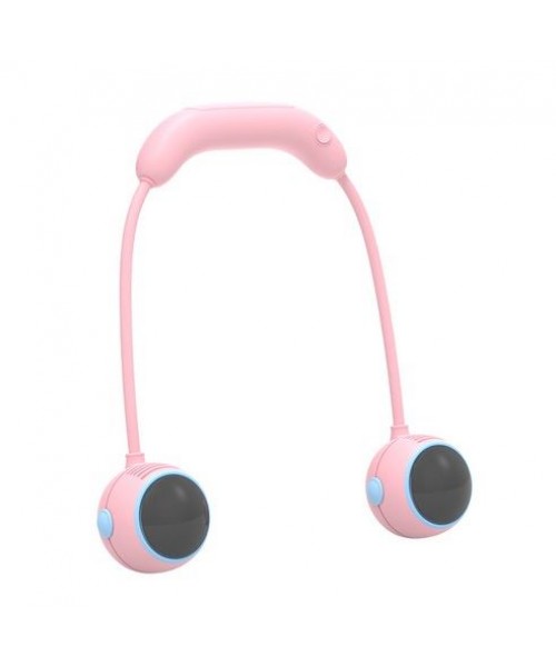 Ανεμιστηράκι Λαιμού USB Επαναφορτιζόμενο 3V Ρόζ