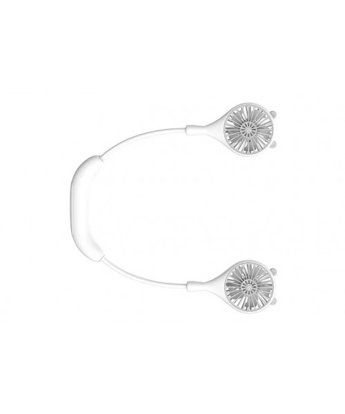 Ανεμιστήρας λαιμού USB Επαναφορτιζόμενος Φορητός Αναδιπλούμενος -  Λευκό