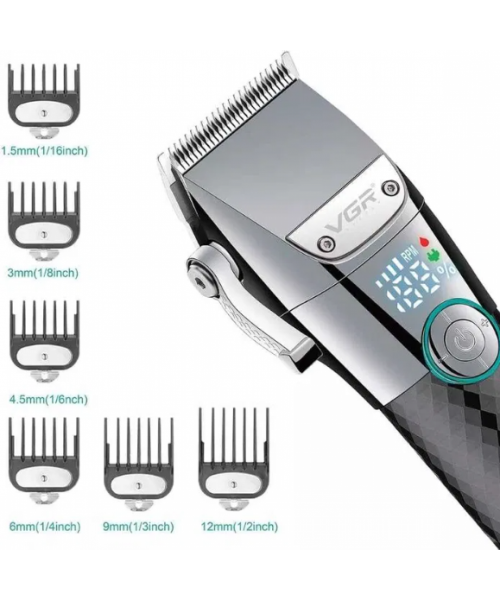 VGR Επαναφορτιζόμενη Κουρευτική Μηχανή Μαύρη V-682 VGR Επαναφορτιζόμενη Κουρευτική Μηχανή Μαύρη V-682