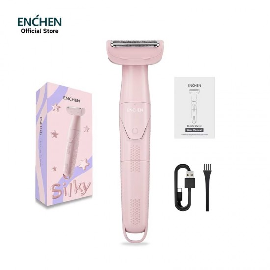 Ηλεκτρική Ξυριστική Μηχανή Γυναικεία ENCHEN Silky – Επαναφορτιζόμενη, Αδιάβροχη, Ροζ
