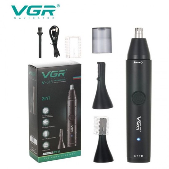 Ξυριστική μηχανή VGR V-613 - Trimmer - Αποτριχωτική αυτιών + μύτης 3 σε 1 Ξυριστική μηχανή VGR V-613 - Trimmer - Αποτριχωτική αυτιών + μύτης 3 σε 1