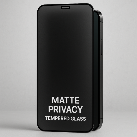Tempered Glass Matte Privacy για iPhone 17 – Αντιχαρακτικό & Anti-Spy