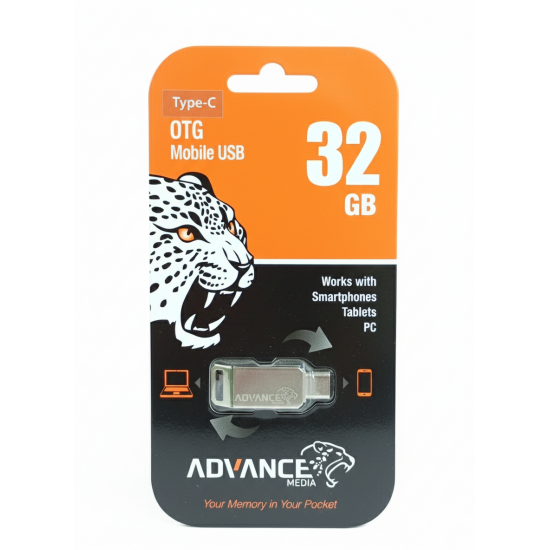 ADVANCE MEDIA USB Stick 32 GB Type-C OTG (Your Memory in Your Pocket) ADVANCE MEDIA USB Stick 32 GB Type-C OTG (Your Memory in Your Pocket)