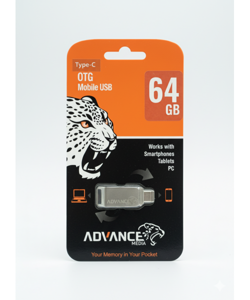 ADVANCE MEDIA USB Stick 64GB Type-C OTG (Your Memory in Your Pocket) ADVANCE MEDIA USB Stick 64GB Type-C OTG (Your Memory in Your Pocket)