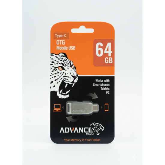 ADVANCE MEDIA USB Stick 64GB Type-C OTG (Your Memory in Your Pocket) ADVANCE MEDIA USB Stick 64GB Type-C OTG (Your Memory in Your Pocket)