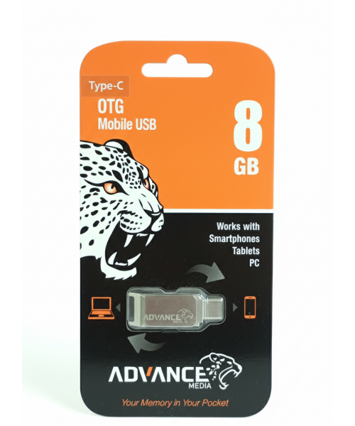 ADVANCE MEDIA USB Stick 8GB Type-C OTG (Your Memory in Your Pocket) ADVANCE MEDIA USB Stick 8GB Type-C OTG (Your Memory in Your Pocket)