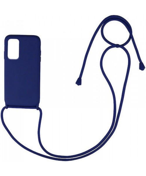 Θήκη Σιλικόνης κορδόνι με αντικραδασμικό κάλυμμα για Xiaomi Redmi 10A -Μπλέ