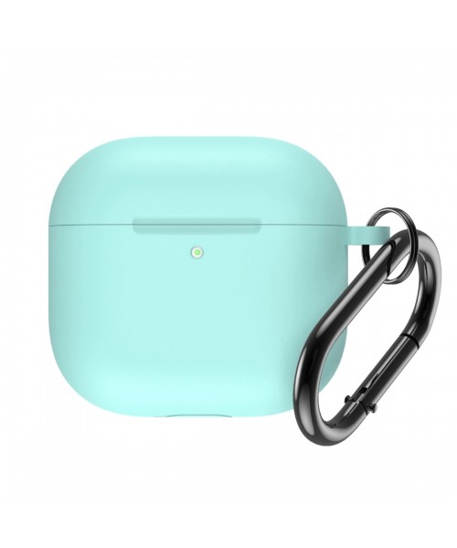  Case Θήκη Σιλικόνης με Γάντζο σε τιρκουάζ χρώμα για Apple AirPods 4