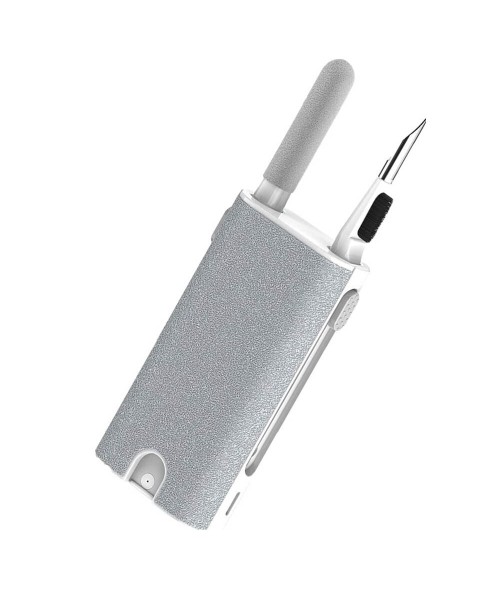 Kit Καθαρισμού 5 in 1 Earphone Cleaner Brush Kit - Camera, Phone, Tablet, Laptop TV, Screen Cleaning Tools Cleaning Pen για Airpods - Grey