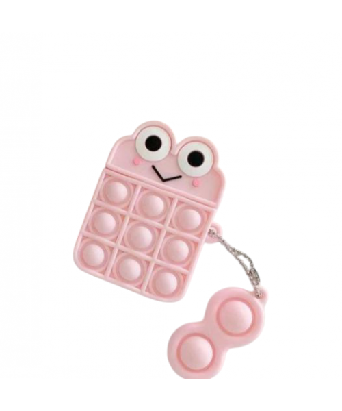 Case Θήκη Σιλικόνης σε ρόζχρώμα για Apple AirPods 1/2