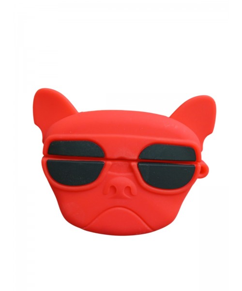  Case Θήκη Σιλικόνης σκυλάκι σε κοκκίνο χρώμα για Apple AirPods pro