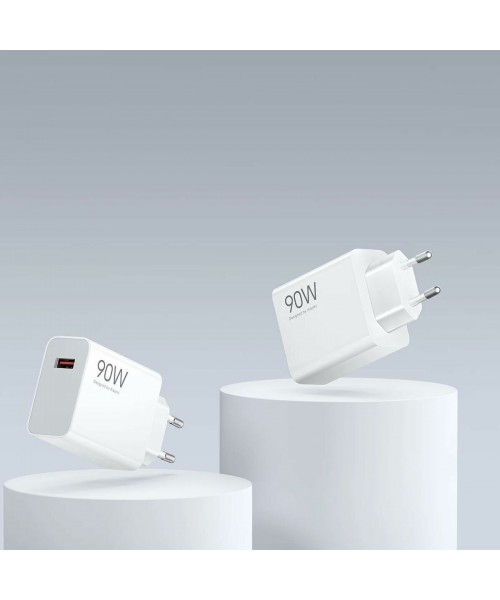 Xiaomi Φορτιστής με Θύρα USB-A και Καλώδιο USB-C 90W Λευκός (HyperCharge Combo)