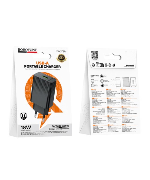  Borofone BAS72A Αντάπτορας USB-A PORTABLE CHARGER