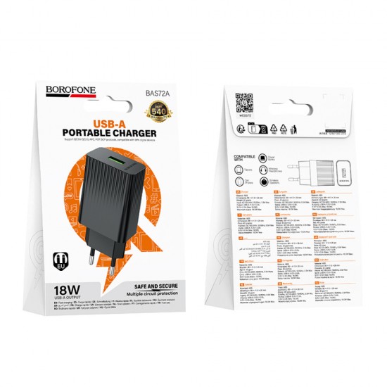  Borofone BAS72A Αντάπτορας USB-A PORTABLE CHARGER
