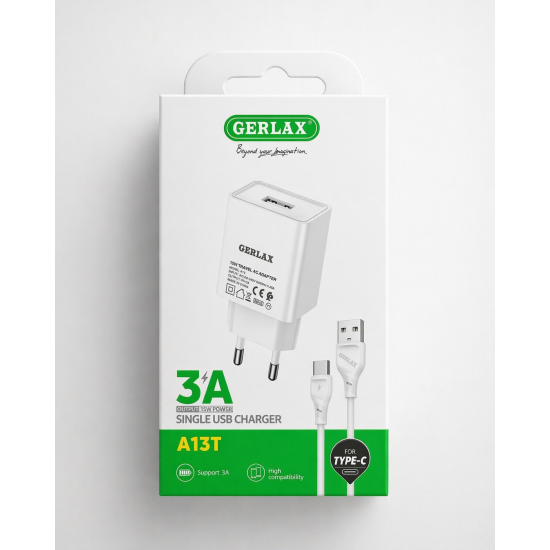 Φορτιστής GERLAX 15W για USB με Υποστήριξη 3A A13T