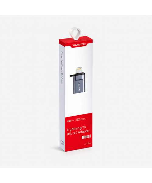 Lightning to USB 3.0 Adapter Metal TRANYOO – Αντάπτορας Lightning σε USB για iPhone & iPad -Model T-E16